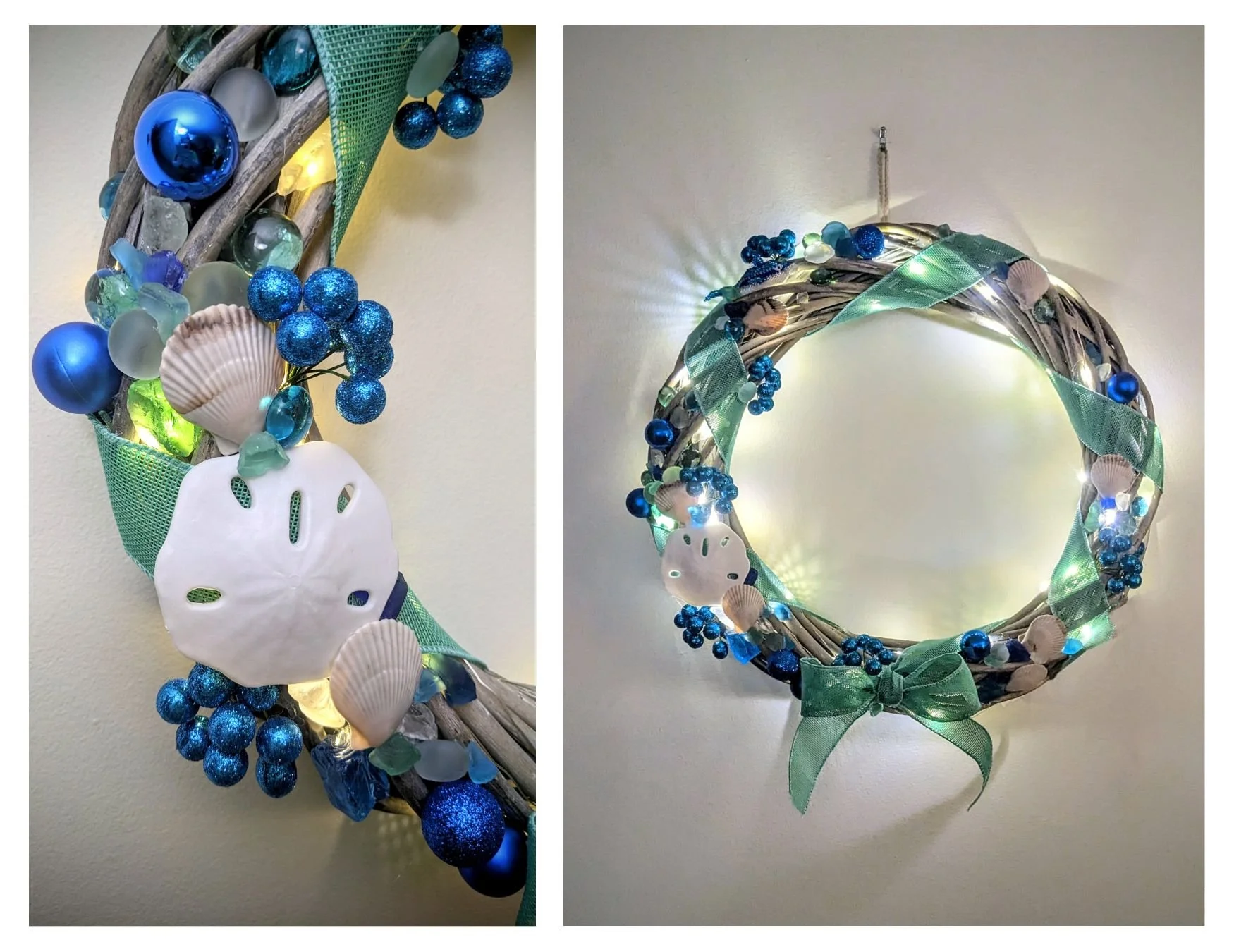 Winter Beaches Door Wreath