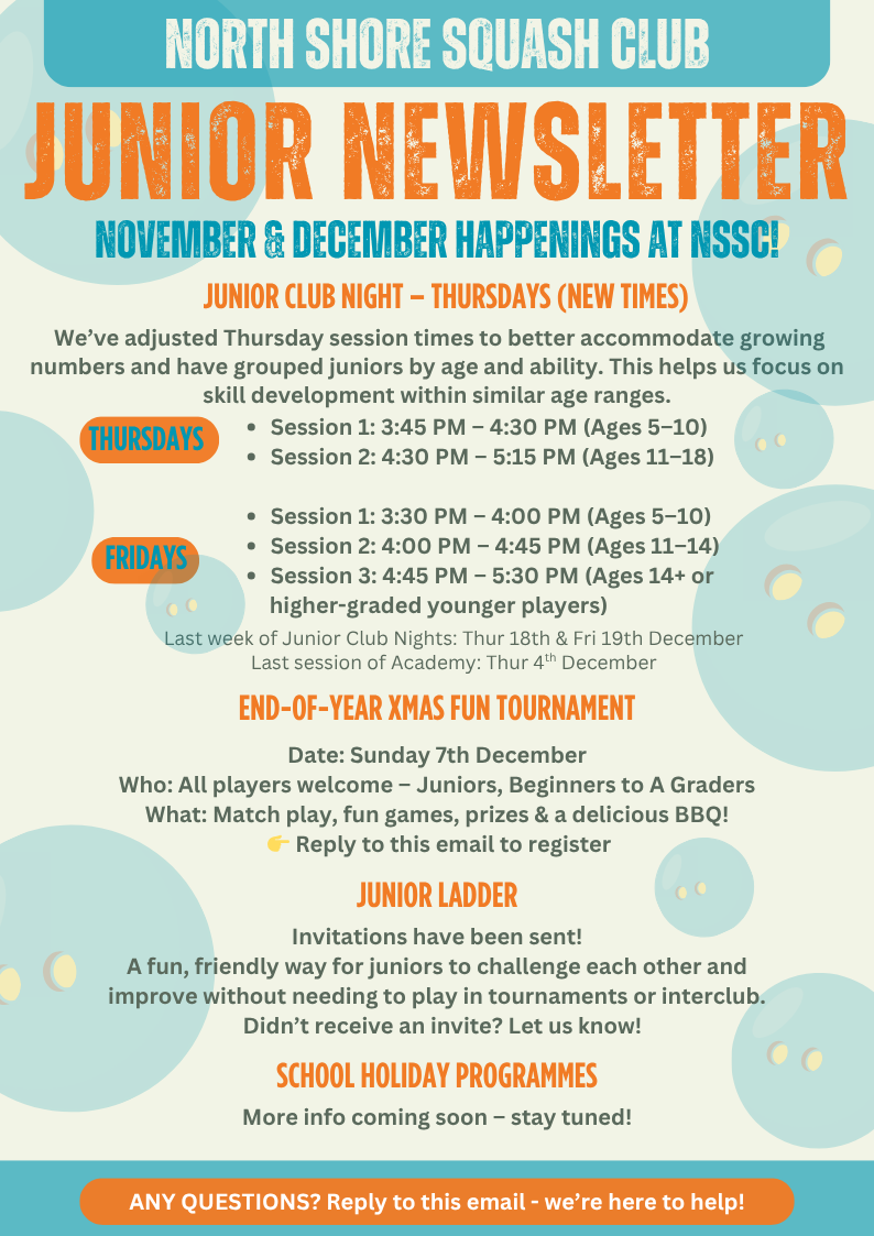 NSSC Juniors News 
