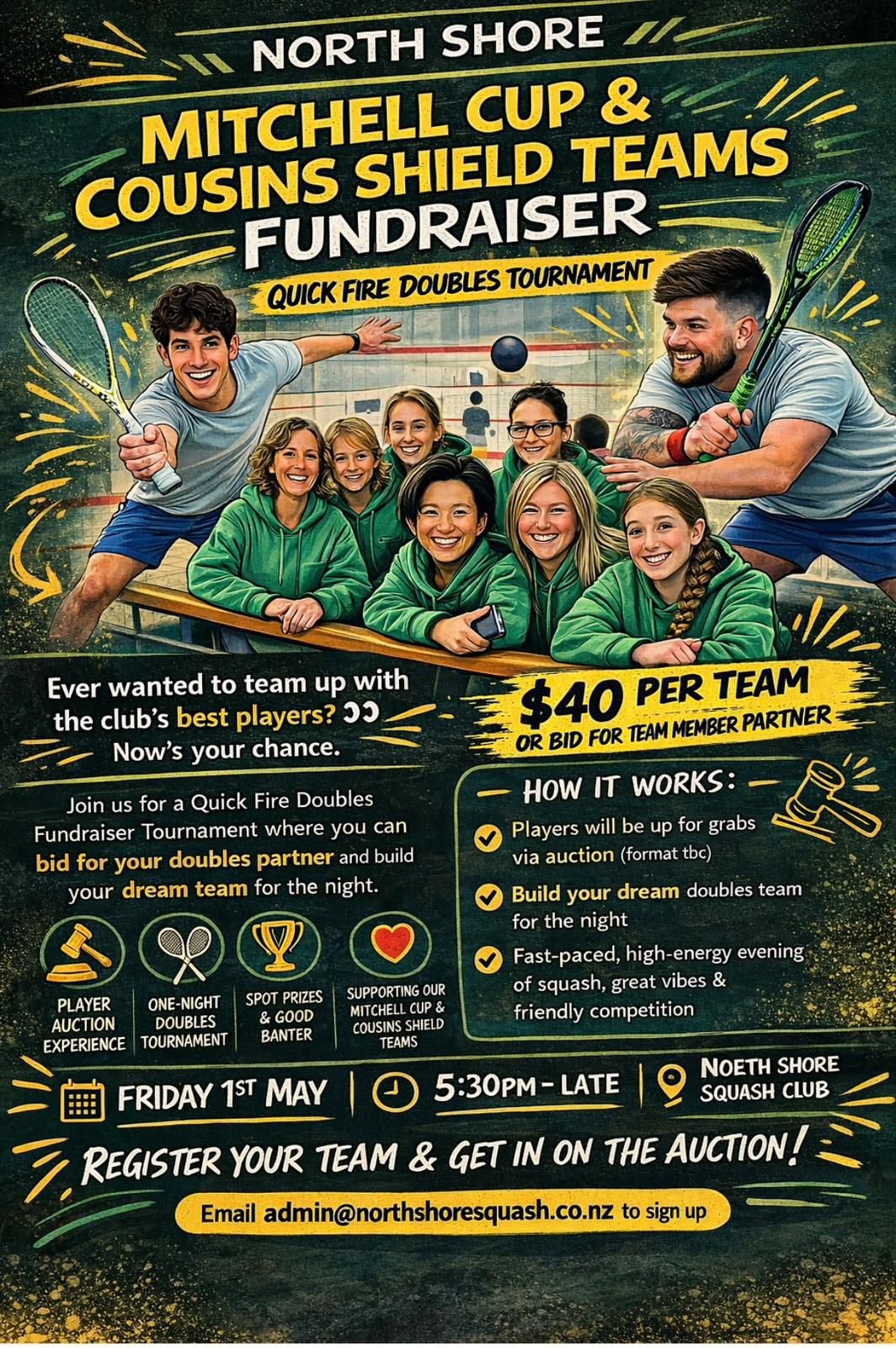 Mitchell Cup & Cousins Shield Fundraiser