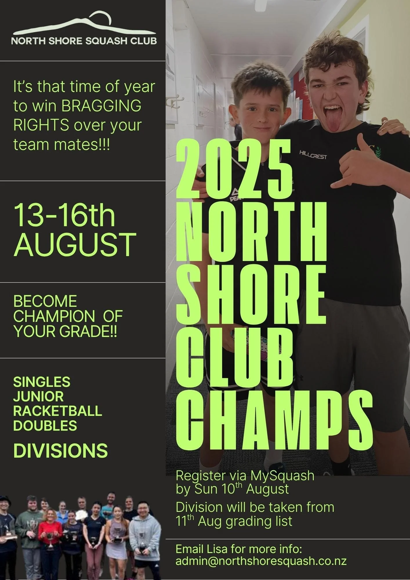 NSSC News | It’s time to decide our club champions
