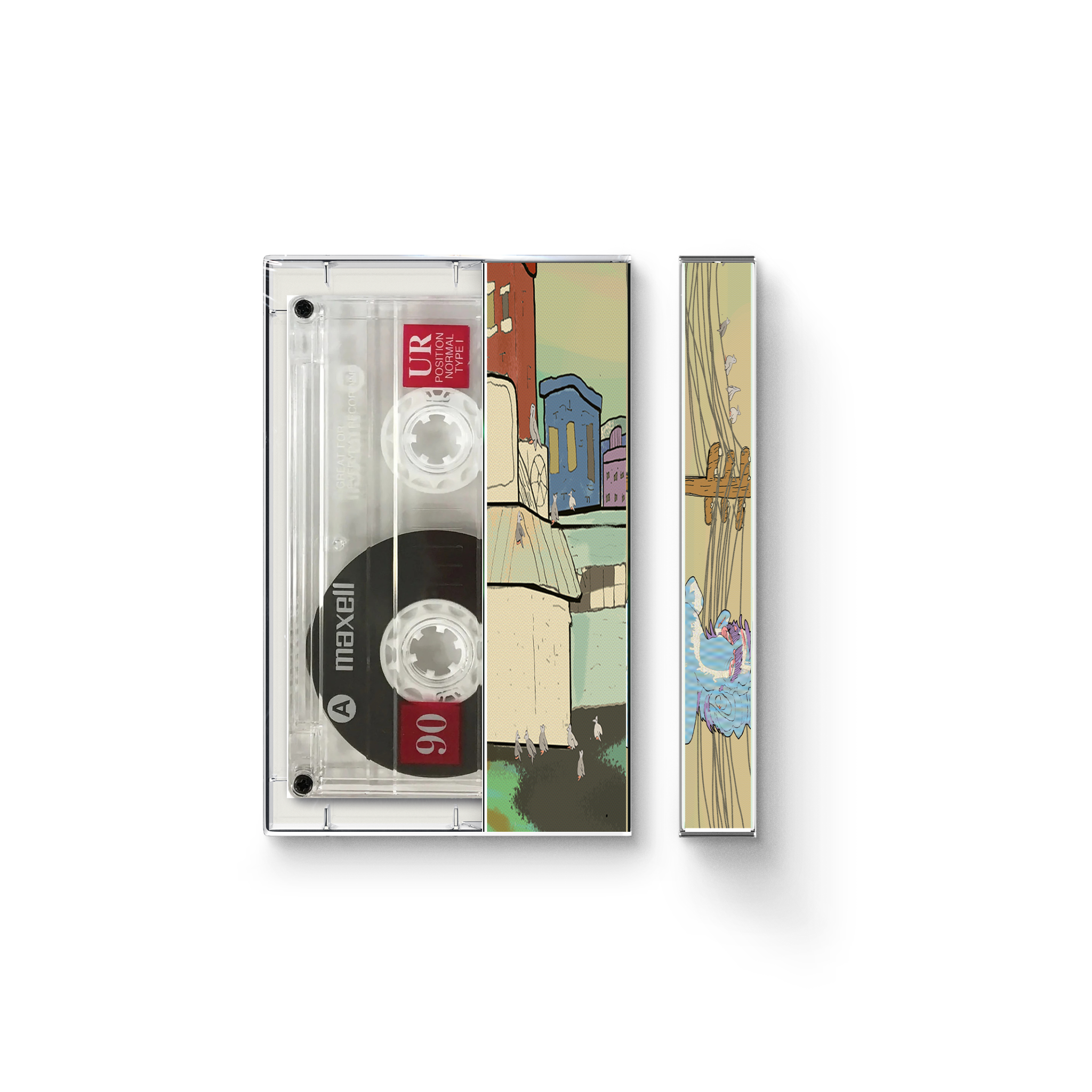 Pigeonholed Cassette Mock side and Back.png