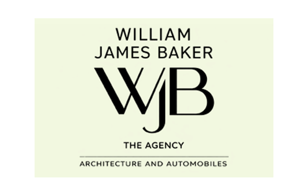 Logo with the name William James Baker, WJB, The Agency, Architecture and Automobiles