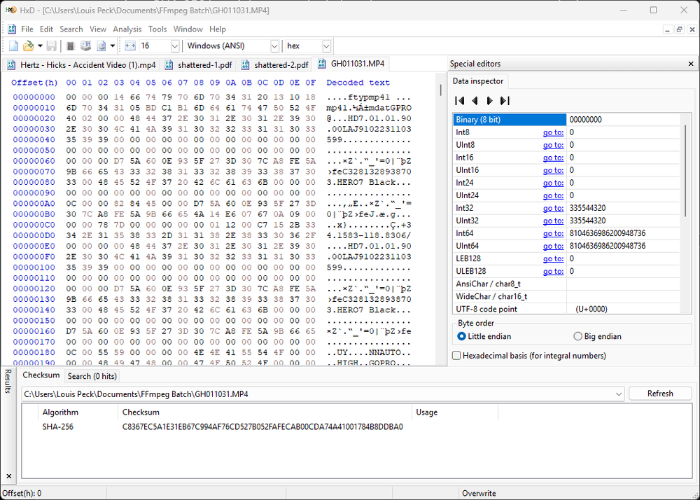 Digital Fingerprints for Video Evidence — Lightpoint