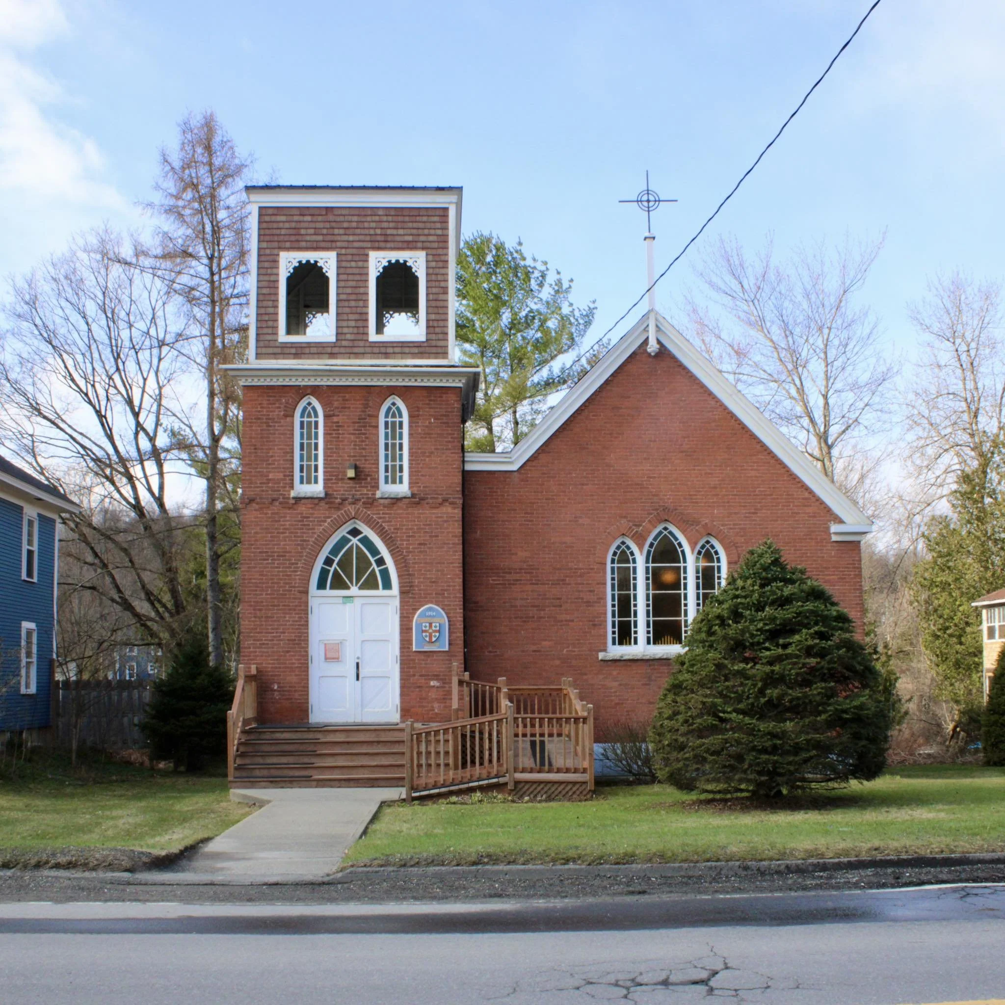 Anglican Church in Ayer's Cliff in the Eastern Townships of Quebec