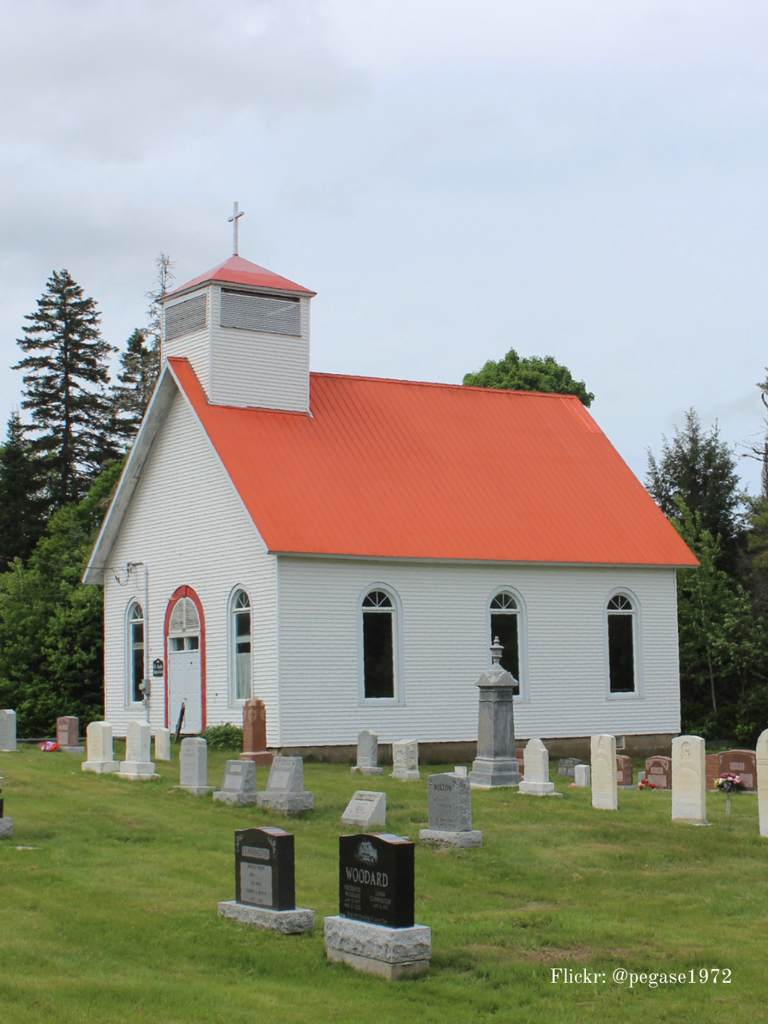 All Saints Hereford in East Hereford Quebec in the Eastern Townships. An Anglican Church on the Canadian United States border.