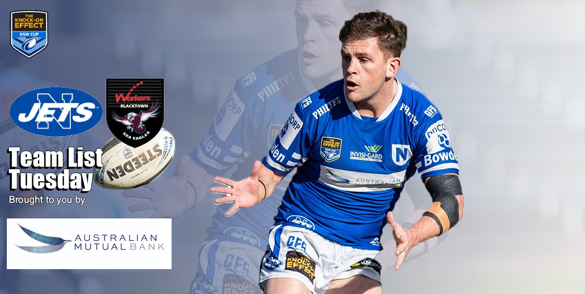 Newtown Jets Team List v Sea Eagles Sat 20th August, 2022