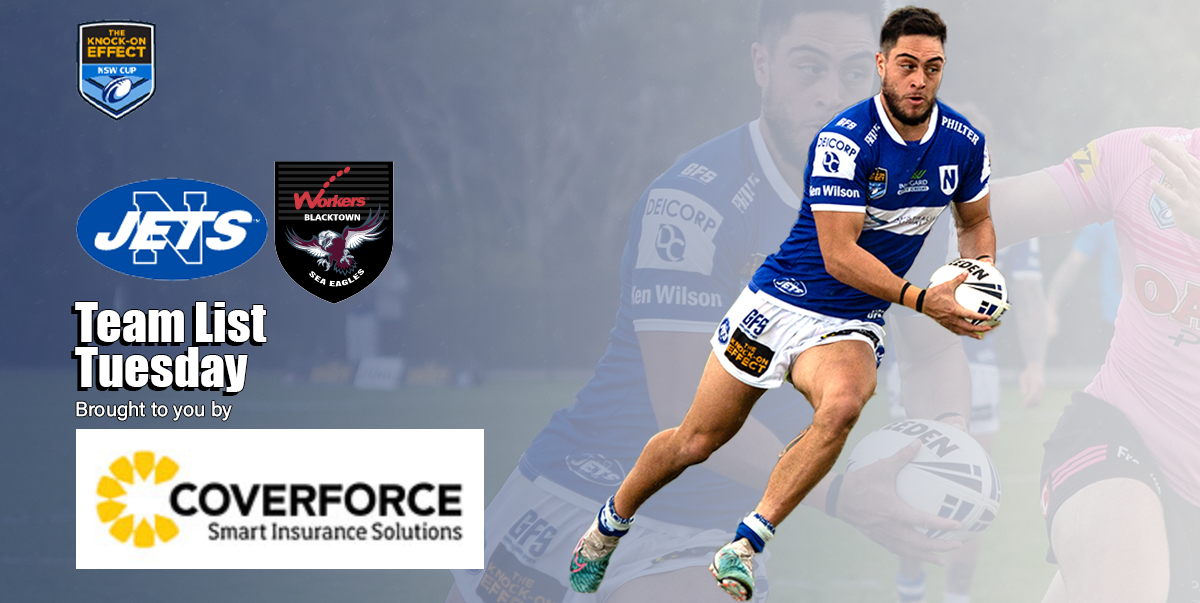 Newtown Jets Team List v Sea Eagles Sun 14th May, 2023