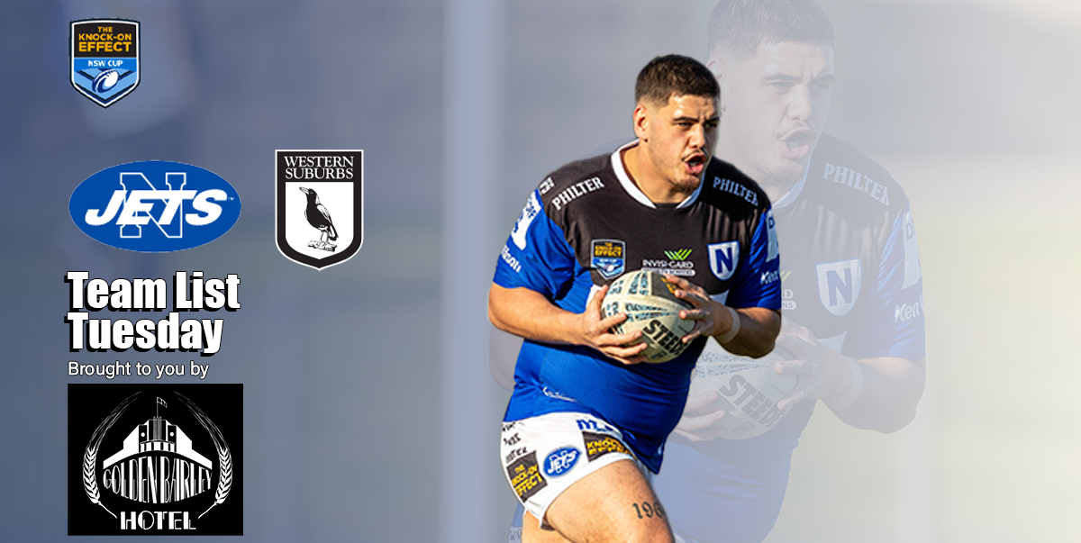 Newtown Jets Team List v Western Suburbs Magpies Sat 8th July, 2023