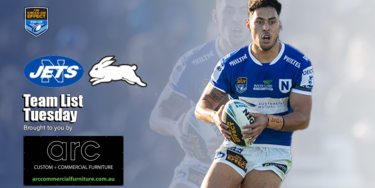 Newtown Jets Team List v South Sydney Sat 5th August 2023