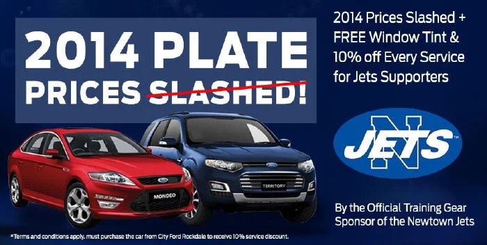 A great deal for Jets’ Supporters from our newest sponsor City Ford Rockdale