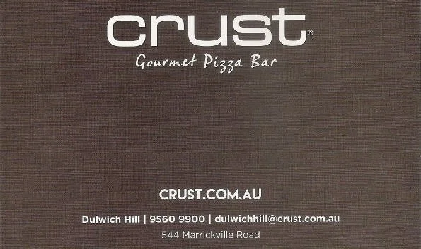 Sign up as a VIPP at CRUST Dulwich Hill and receive a complimentary large gourmet pizza