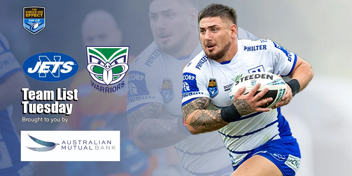Newtown Jets Team List v Warriors Fri 8th March 2024