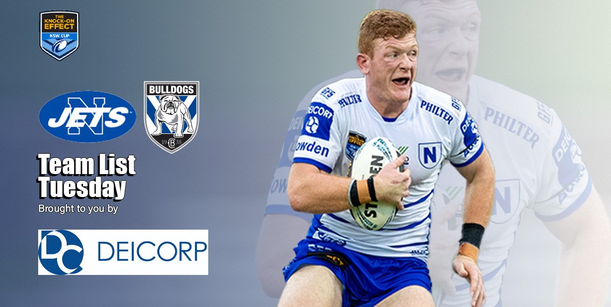 Newtown Jets Team List v Canterbury Bulldogs Fri 15th March 2024