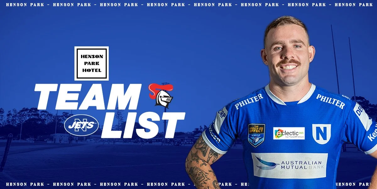 Newtown Jets Team List v Newcastle Knights Sat 15th March, 2025