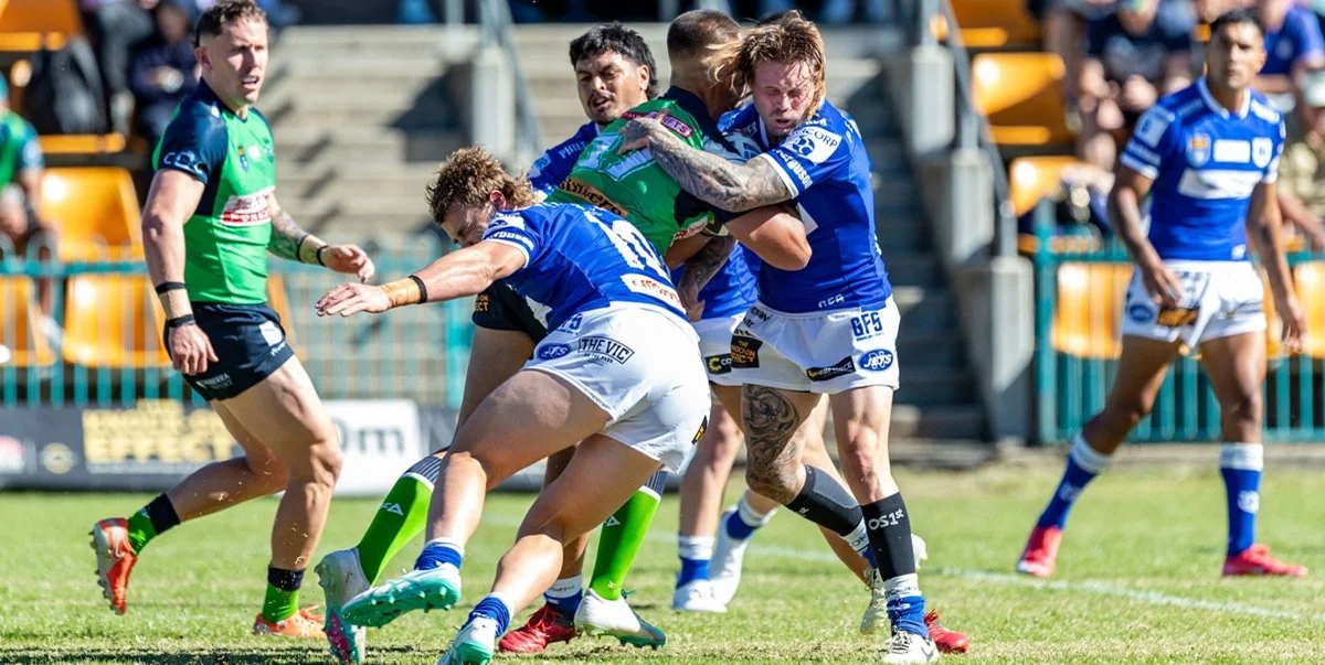 Canberra Raiders maintain their unbeaten home games record against the Newtown Jets