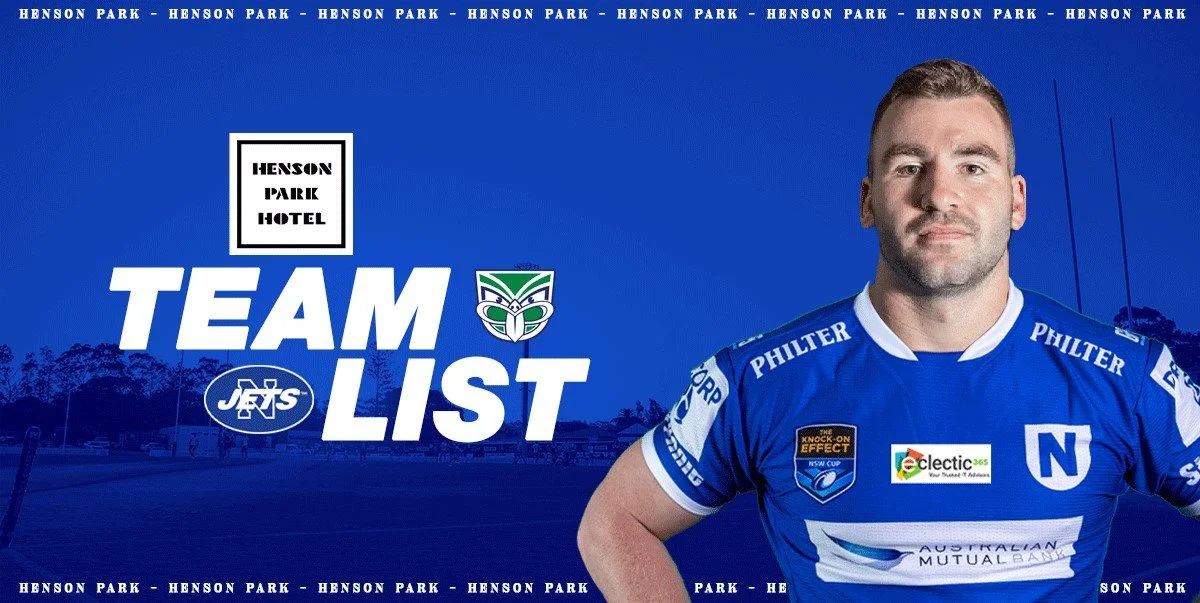 Newtown Jets Team List v Warriors Sat 7th June, 2025
