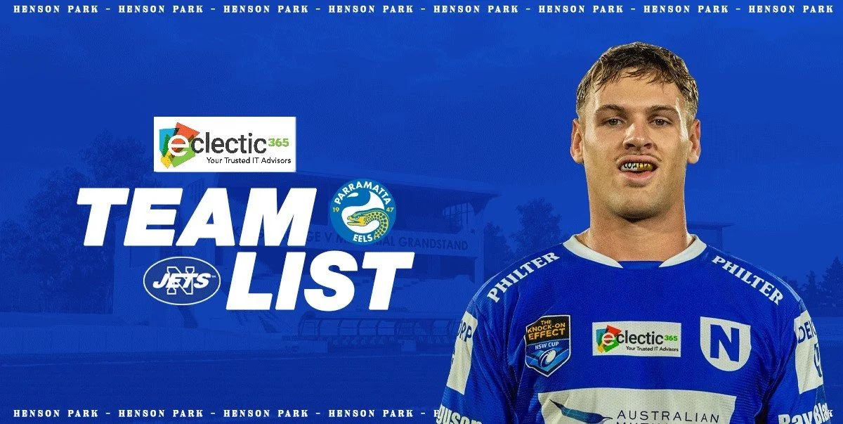 Newtown Jets Team List v Parramatta Eels Sat 16th August 2025
