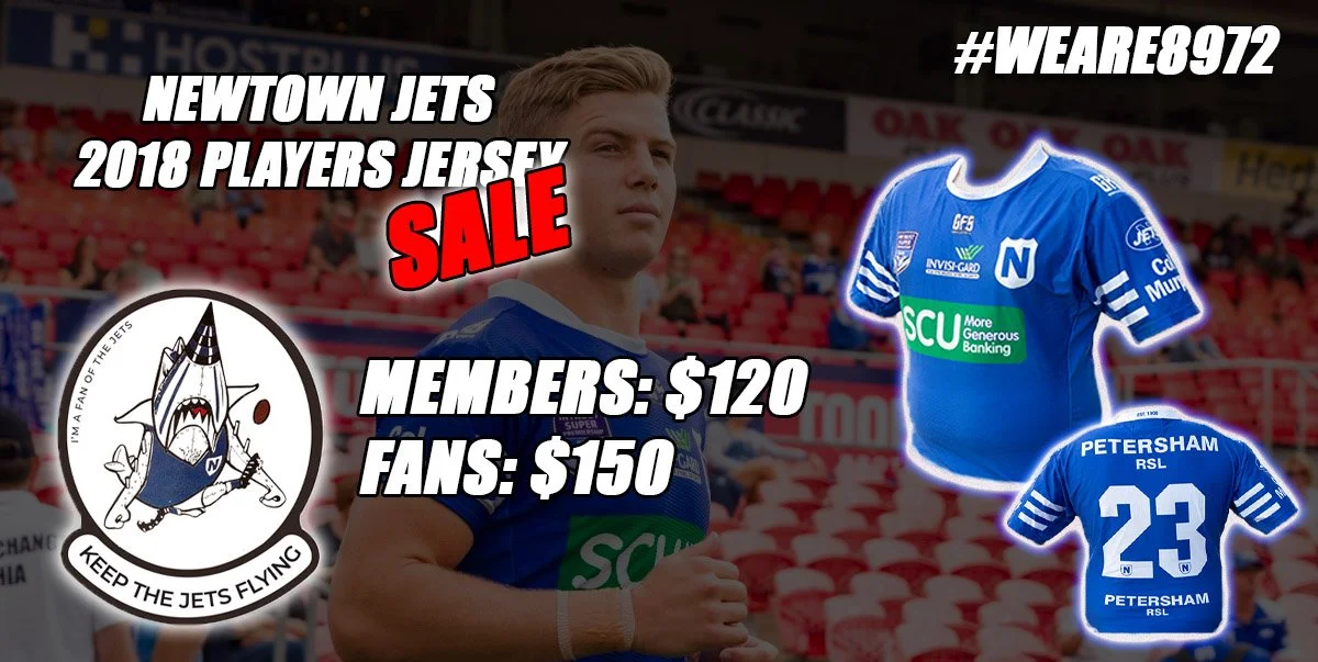 2018 Newtown Jets player worn jerseys for sale