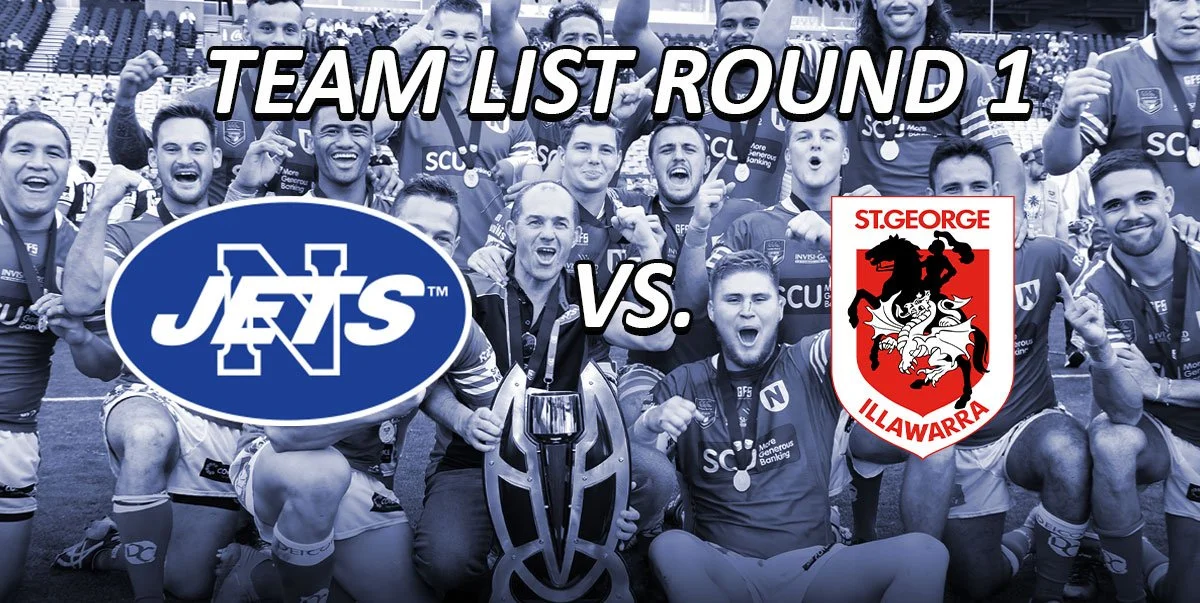 Team List: Round 1 v Dragons