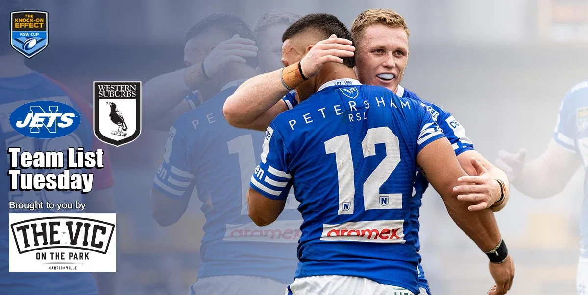 Newtown Jets Team List v Wests Magpies Sat 9th April, 2022
