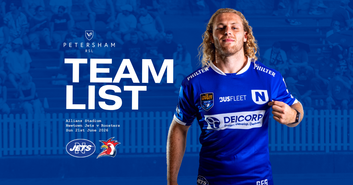 Team List v Roosters | Sun 21st June 
