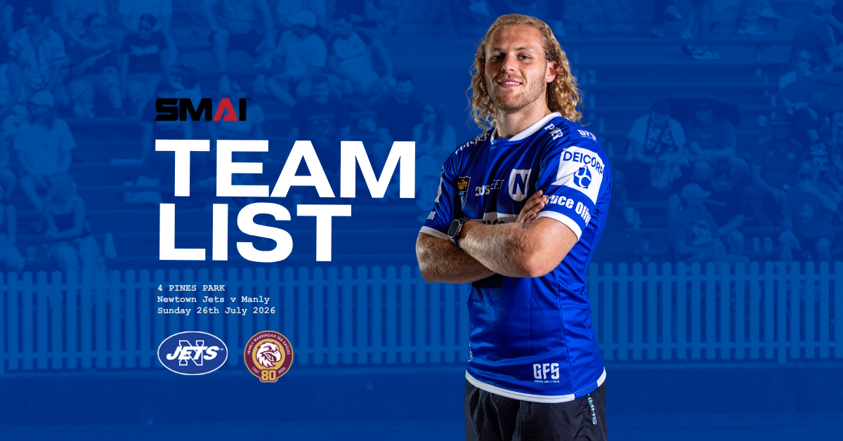 Team List v Manly Warringah Sea Eagles | Sun 16th July