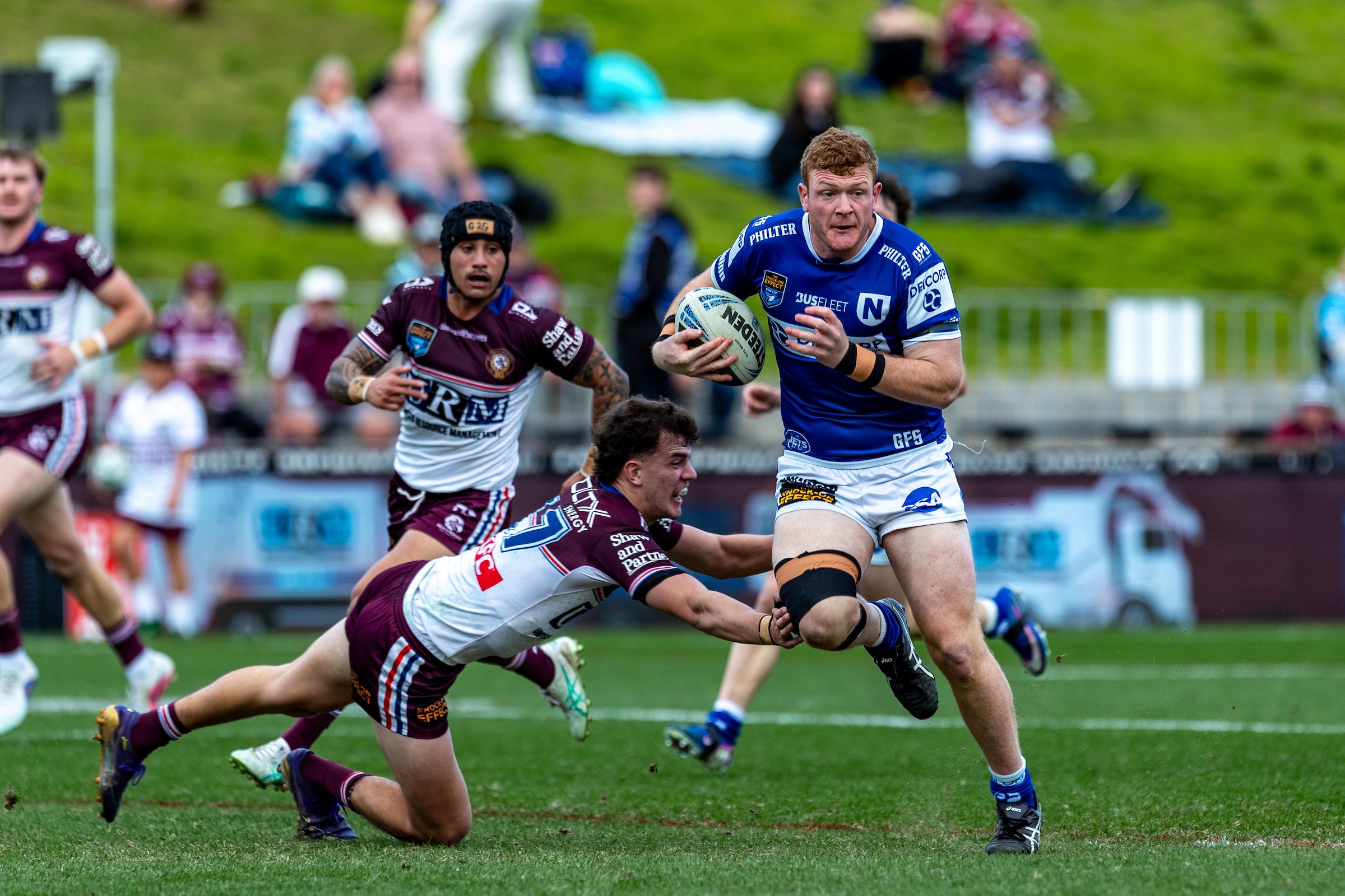 Brad Fearnley’s rousing try was the highlight of an impressive Newtown Jets display up on the Northern Beaches.