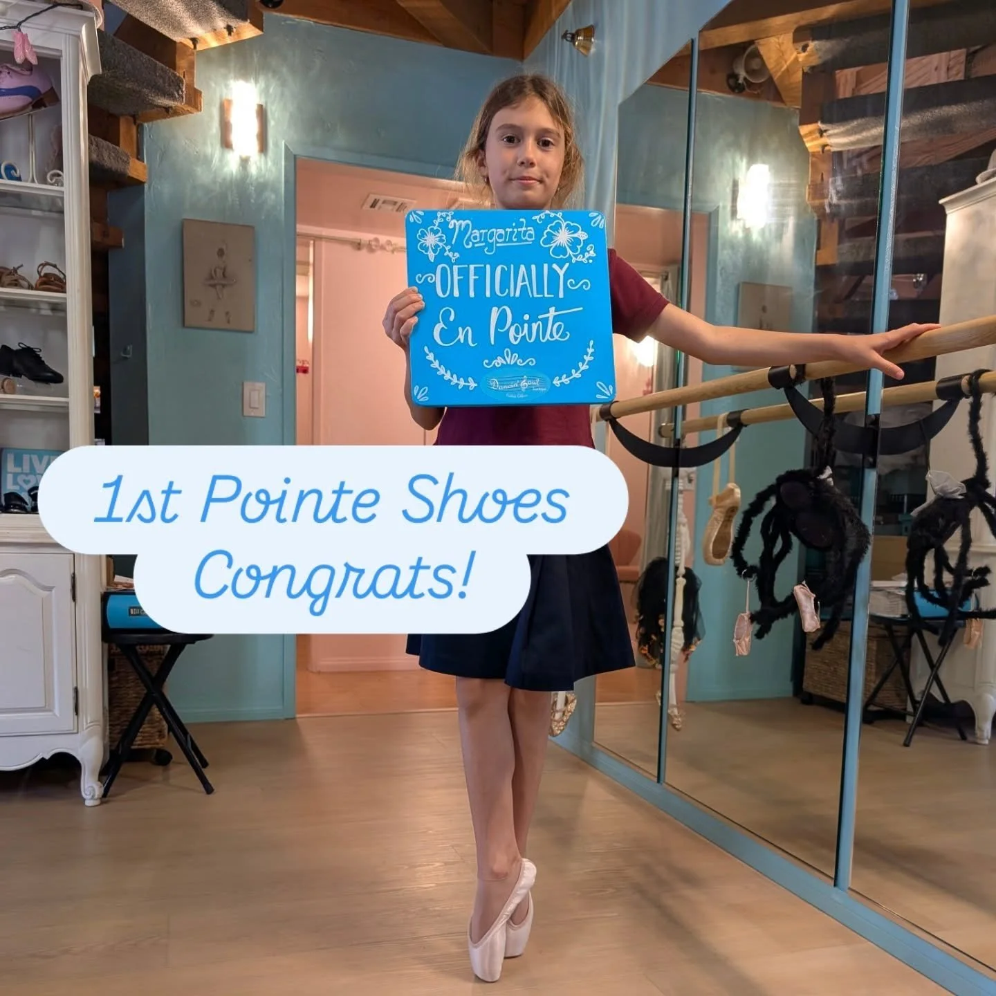 @dancinsoulboutique we love First time pointe shoe fits!  Congratulations to our recent promotions. Dancers from @evolutiondance we are so happy to serve.