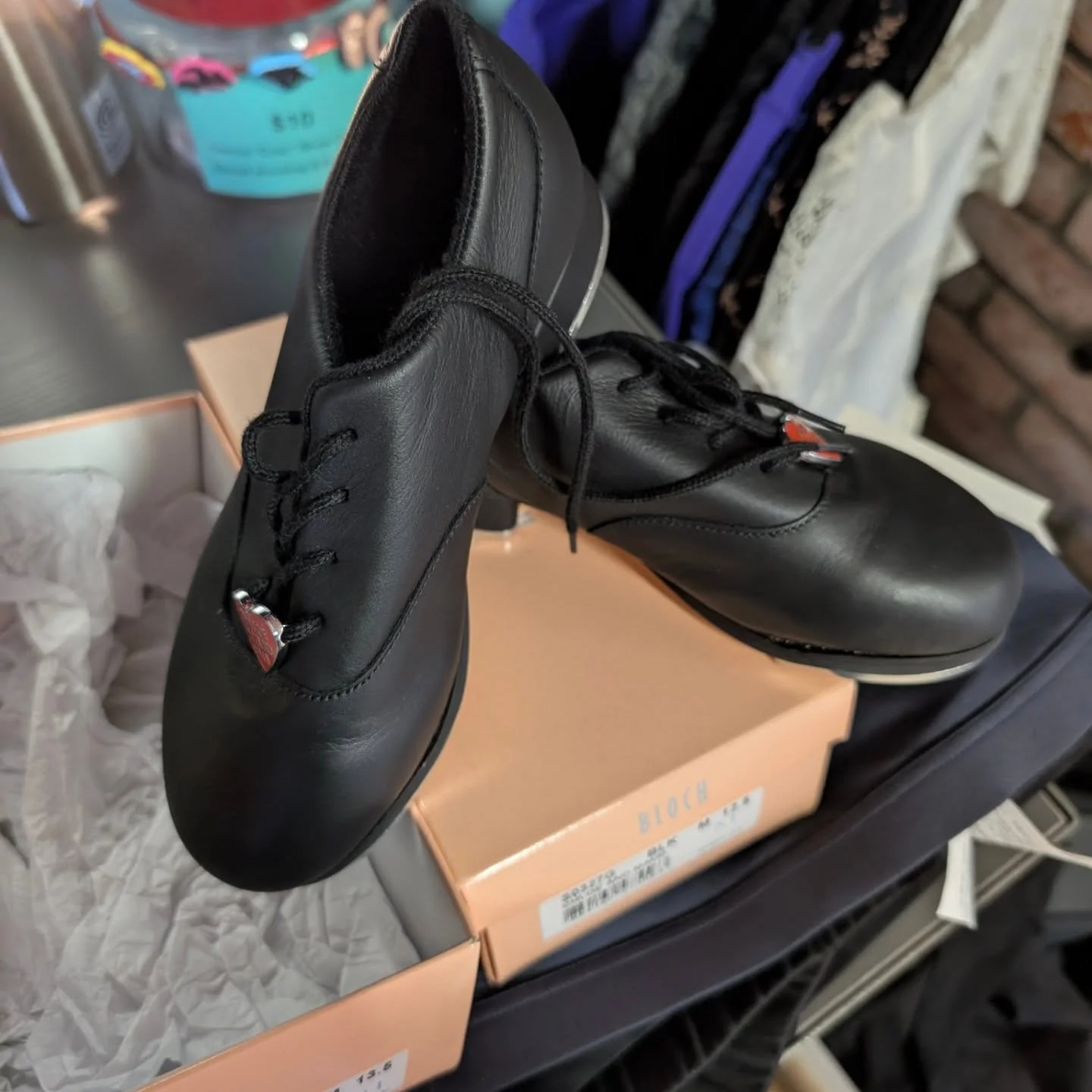Kid tap shoes #chloeandmaudetapshoes Anyone needing all black for their little kids?  We have 2 pair left. They are discontinued. Dance on into @dancinsoulboutique #compshoes