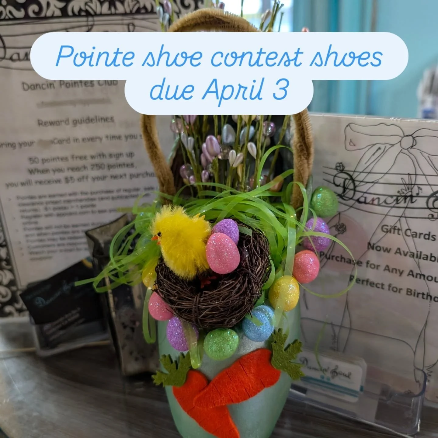 Bring us your decorated pointe shoes this week!  Dance on in now @dancinsoulboutique