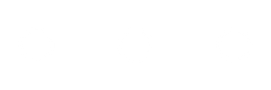 Three white circles evenly spaced on a black background.