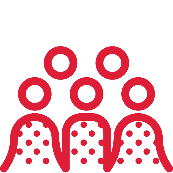Graphic of three stylized red cherries with counting circles above each cherry, on a black background.