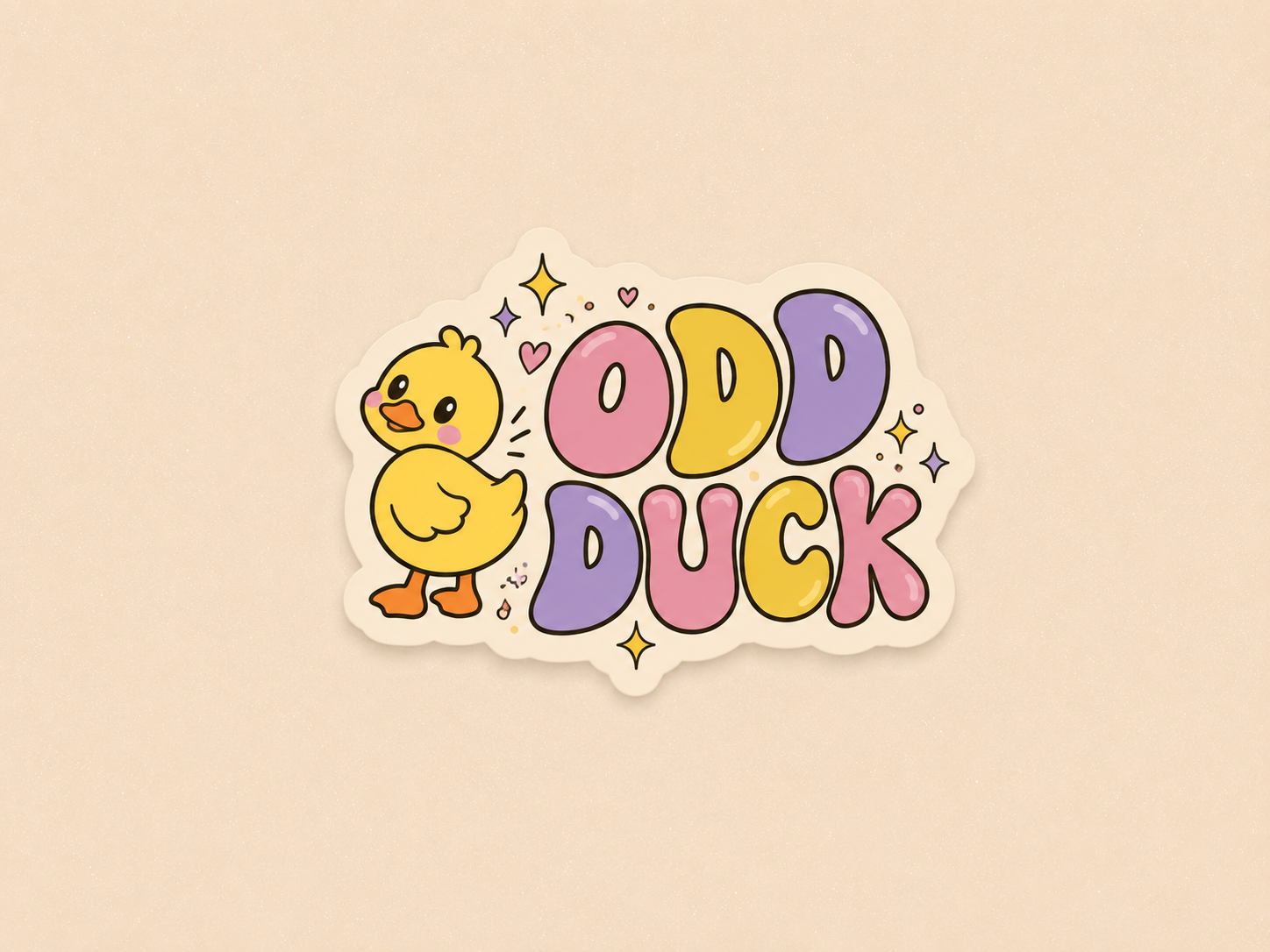 Odd Duck | Feel Weird | Vinyl Sticker