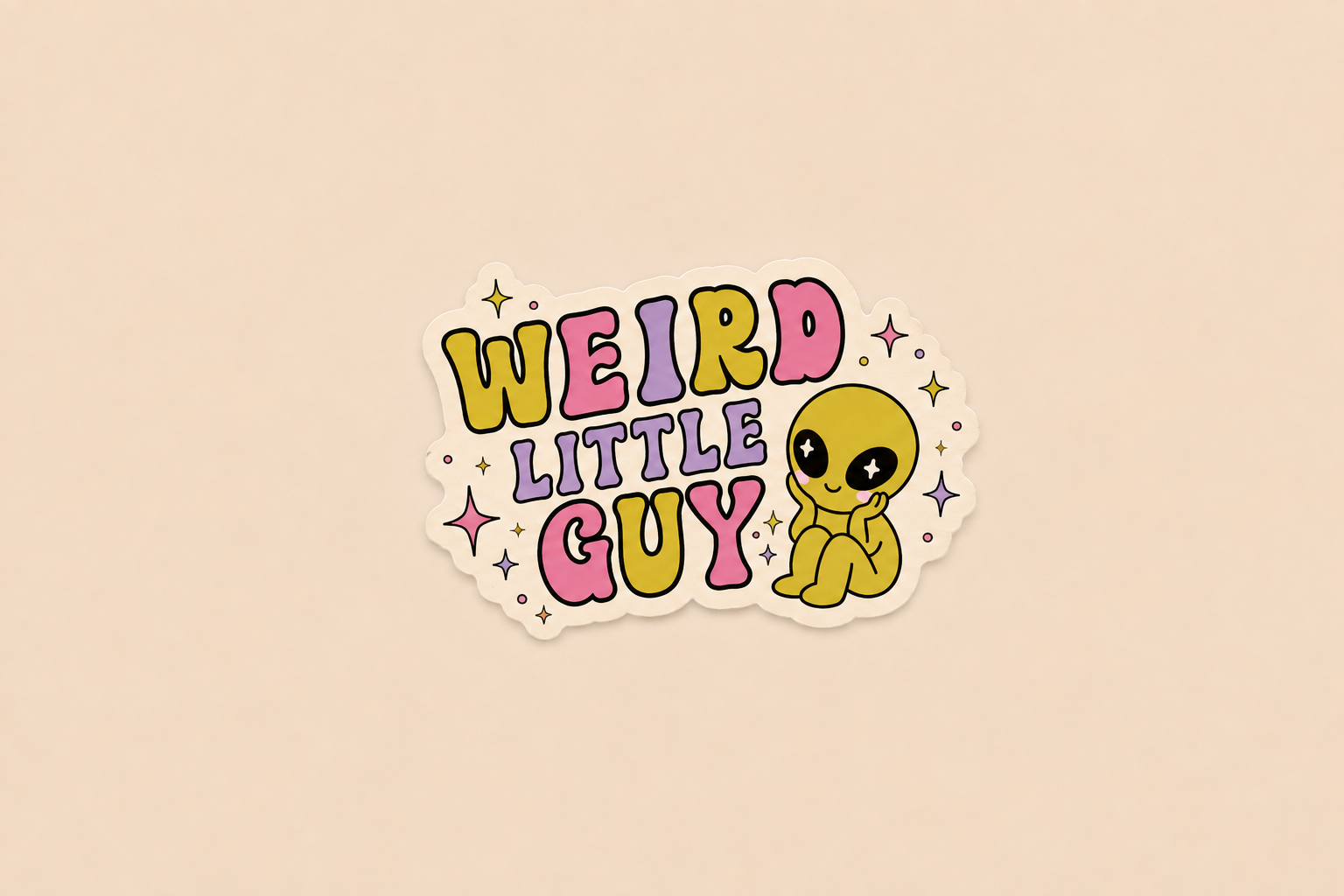 Weird Little Guy | Feel Weird | Vinyl Sticker