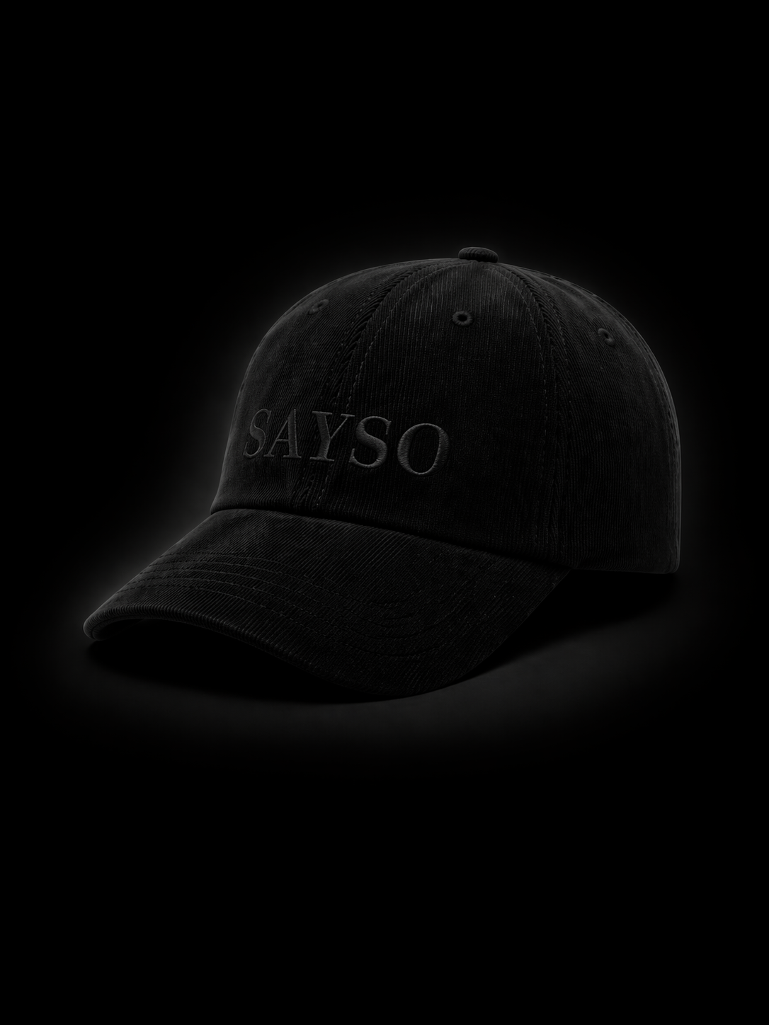 Vintage Corduroy — Unisex Cap - Stealth