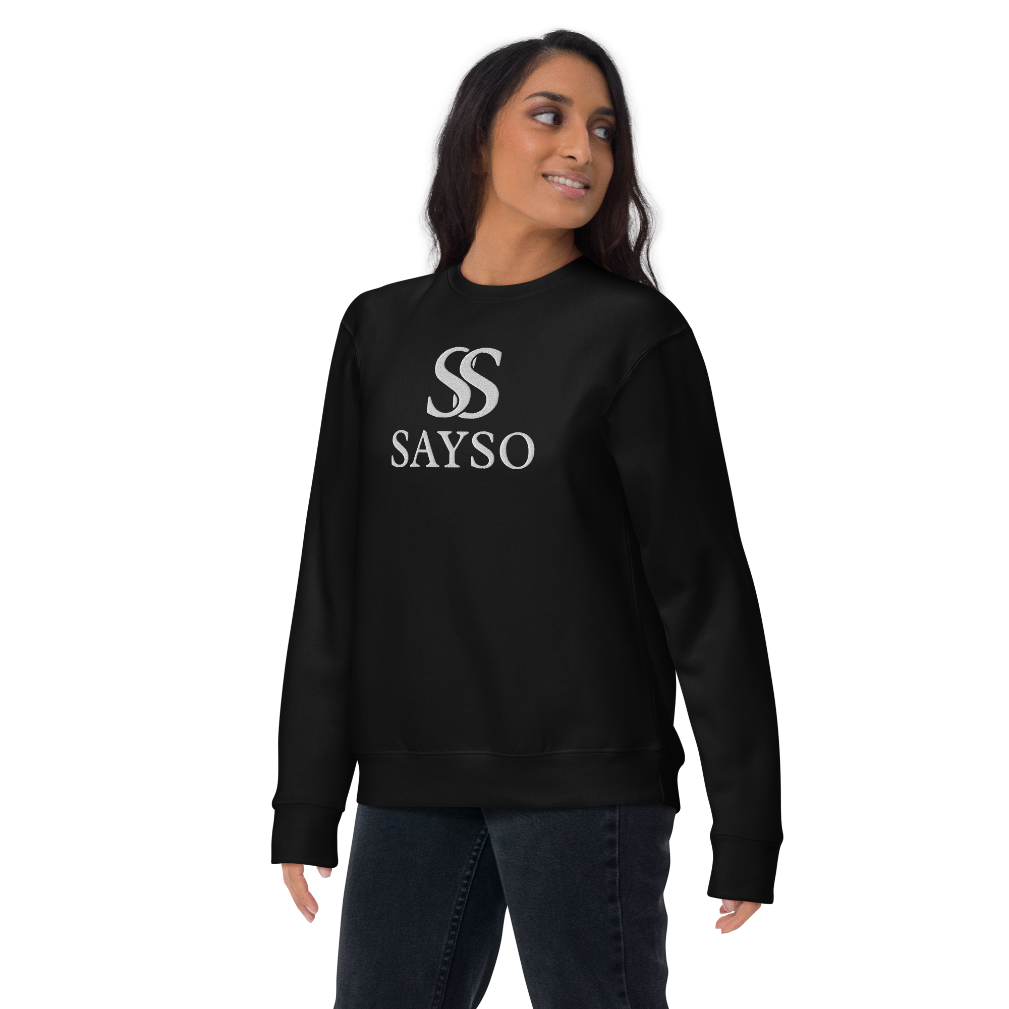Embroidered Sweatshirt - Unisex - Black