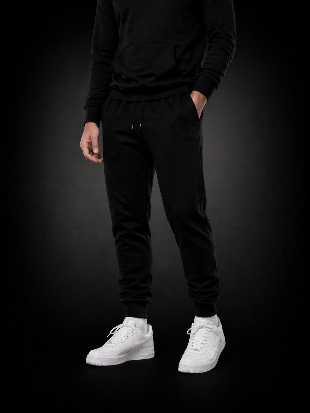 Logo - Unisex Sweatpants - Black (Black Logo)