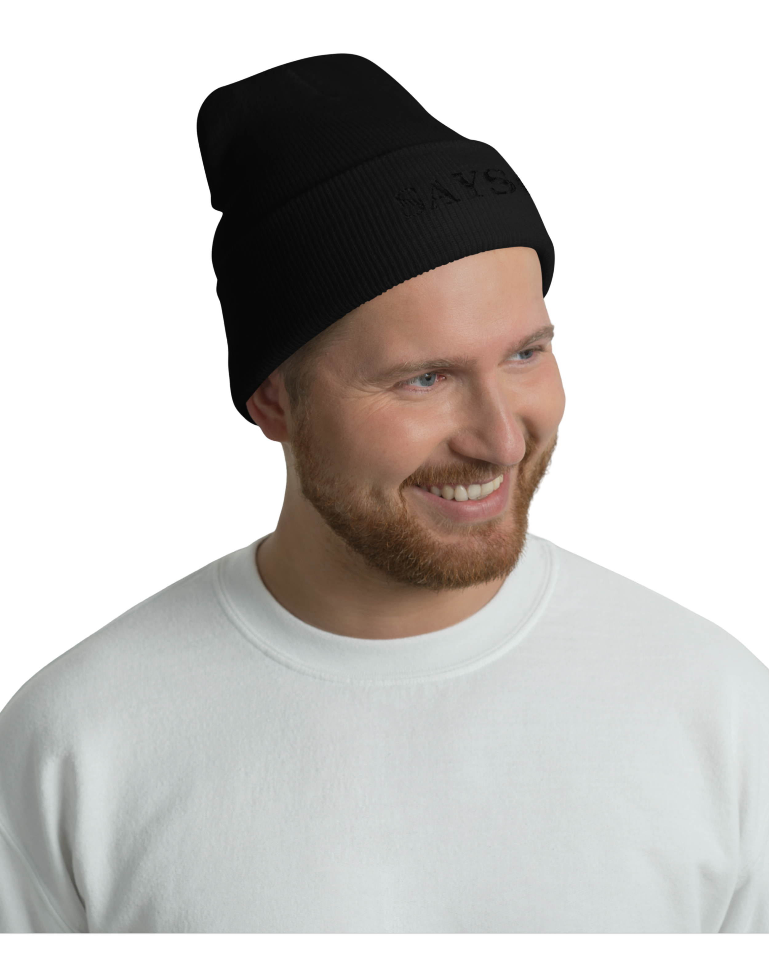 Embroidered Signature — Unisex Beanie - Stealth