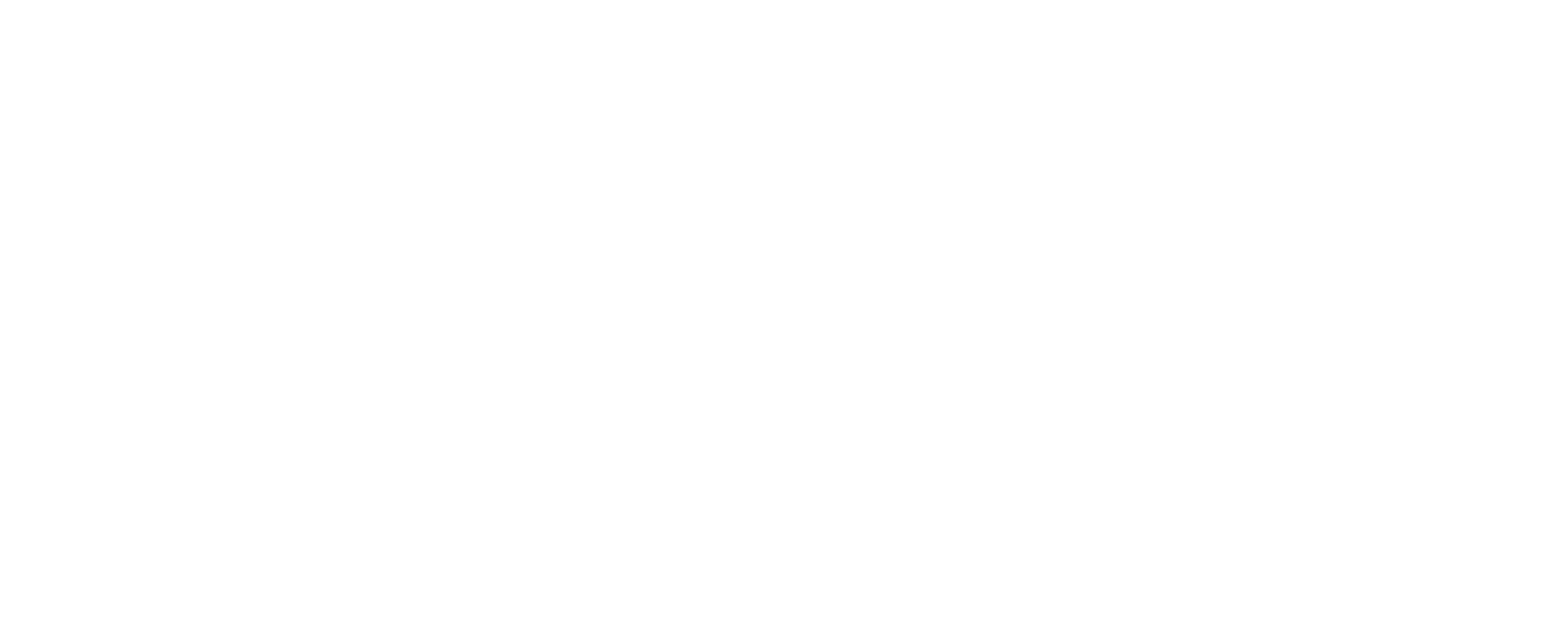 White stylized waves with mountain peak in the background.