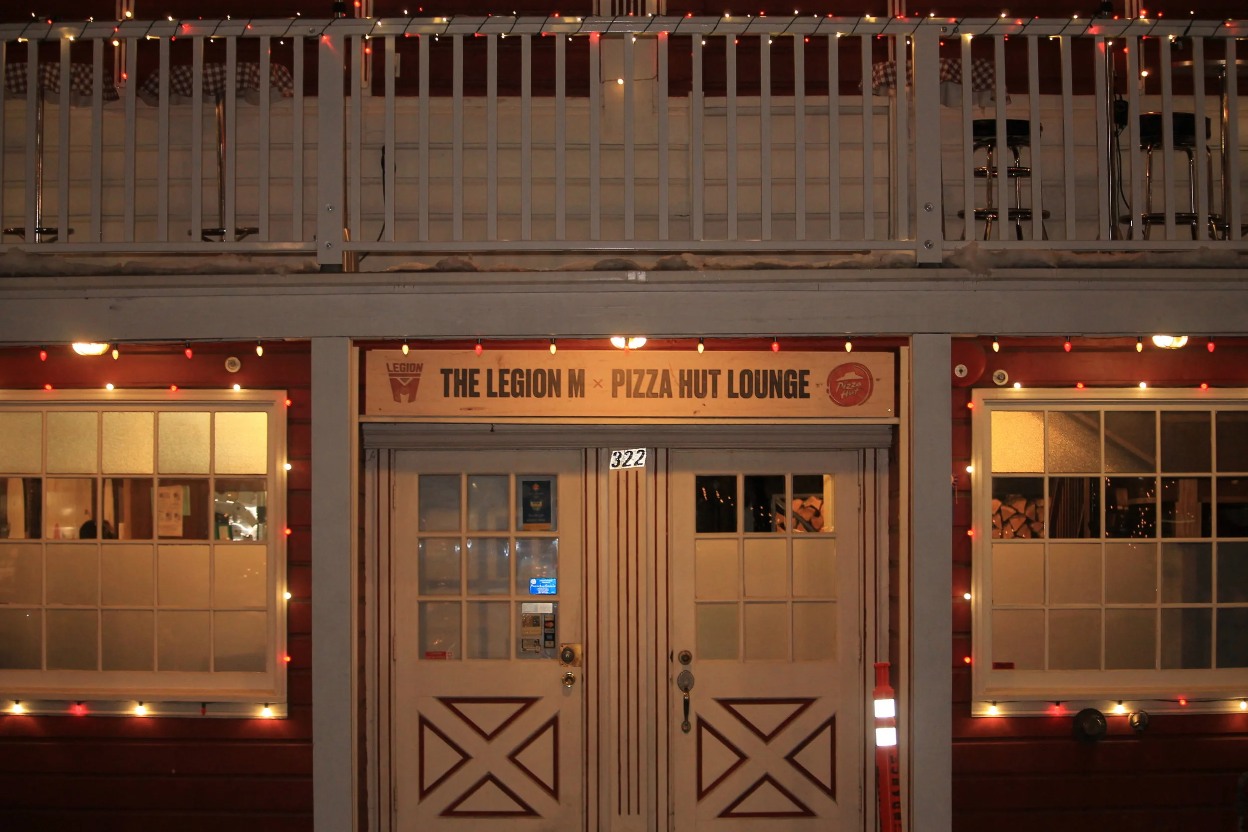 Entrance to the Legion M lounge! 