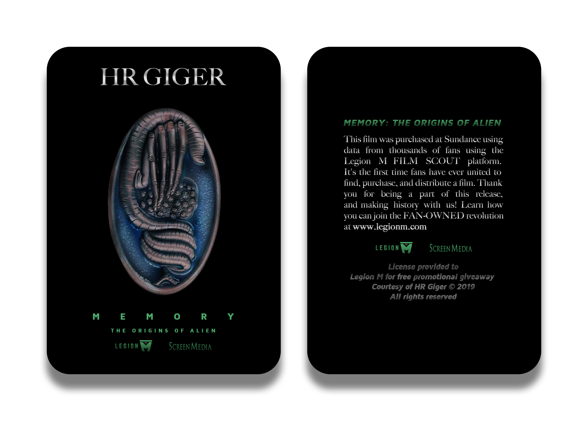 HR Giger Pin #AlienFansUnite Pin promotion