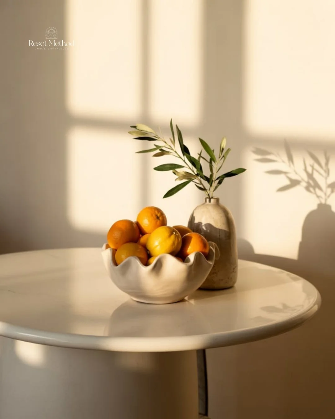 Calm lives in the details. A clear surface. A simple arrangement. 

Natural light moving across the room. When your home is thoughtfully edited and intentionally styled, even the smallest corner can feel grounding and beautiful.

Reset Method helps y