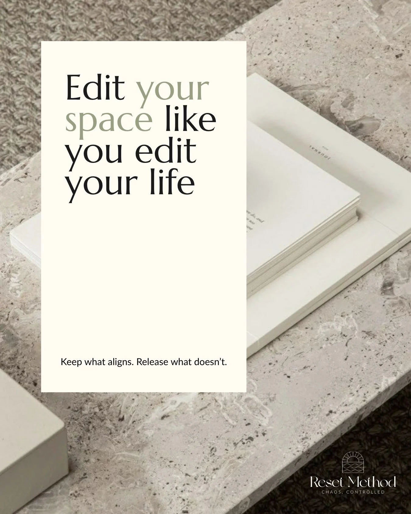 Your space is a reflection of your inner world. When it feels heavy, cluttered, or overwhelming, it quietly impacts your focus, mood, and energy. 

Thoughtful editing is not about perfection, it is about creating room for what truly matters.

Reset M