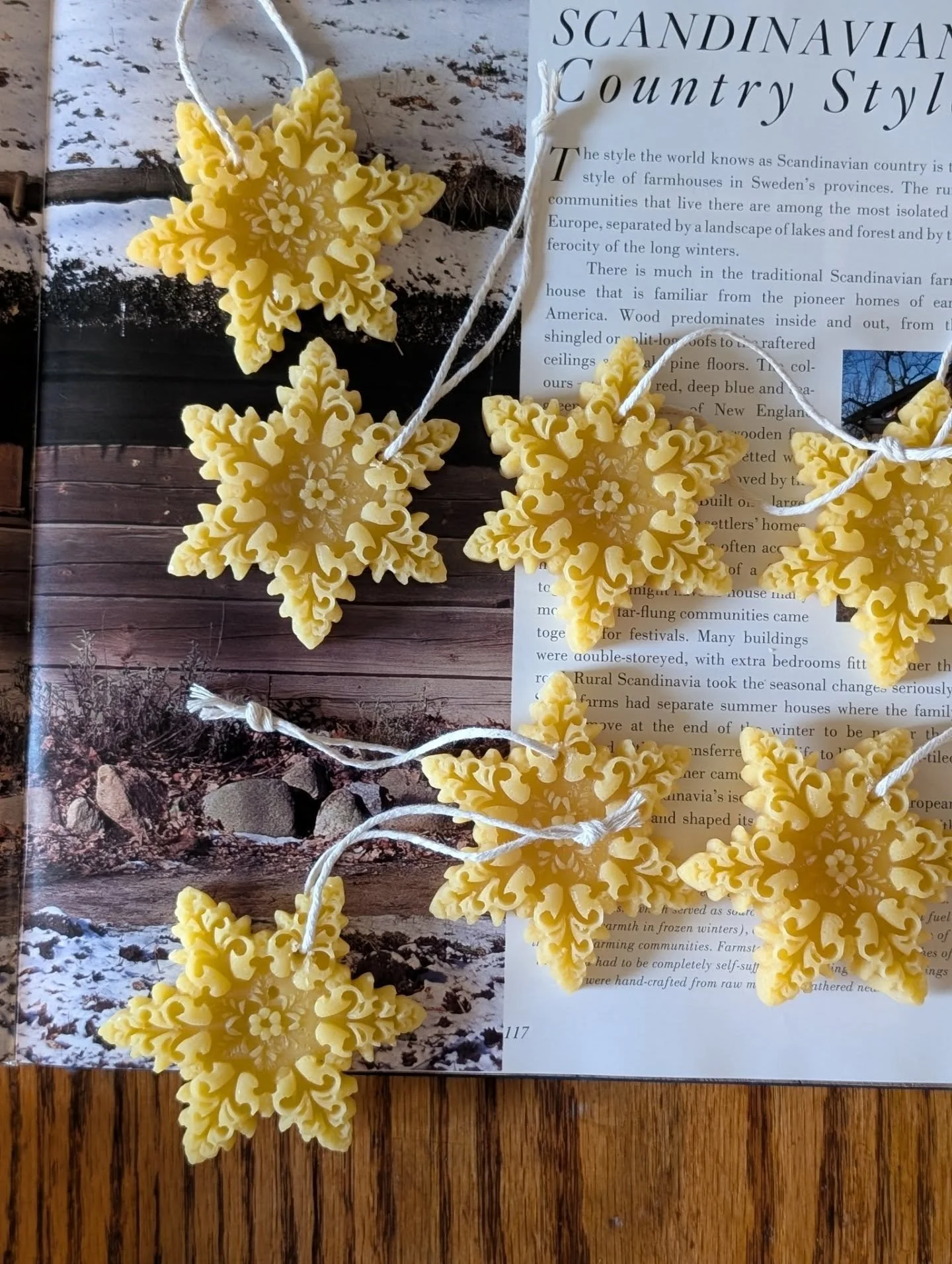 Wanted to try some ornaments this year! Available at @makersonmainstreet in Columbia IL 🌟
.
.
.
#beeswax
#ornament
#localbusiness 
#supportsmallbusiness