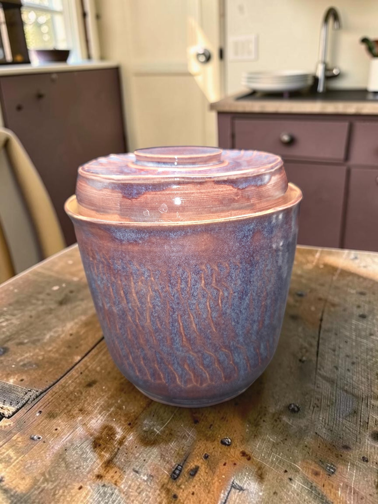 Waterseal jar, Autum Purple