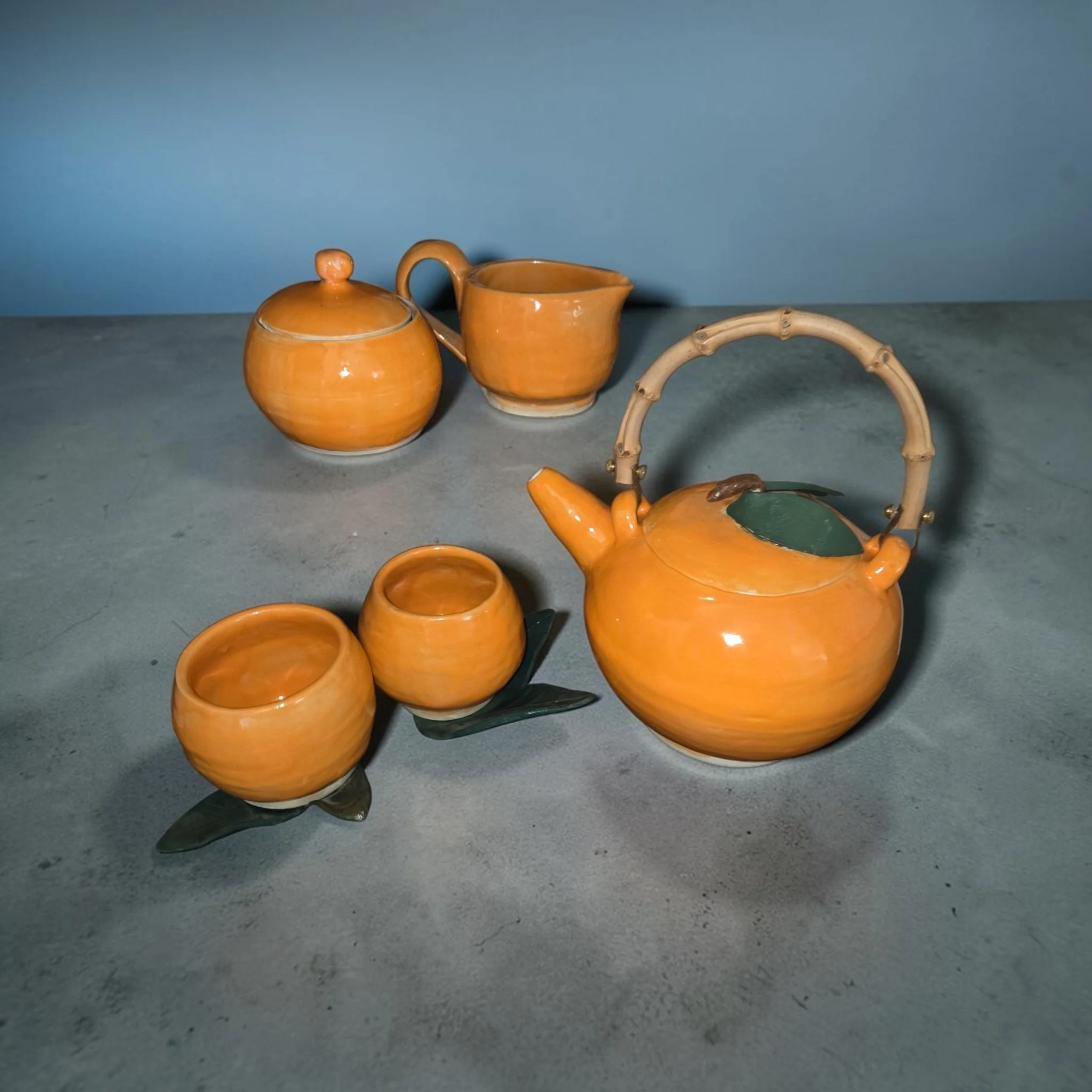 Orange Citrus Tea Set