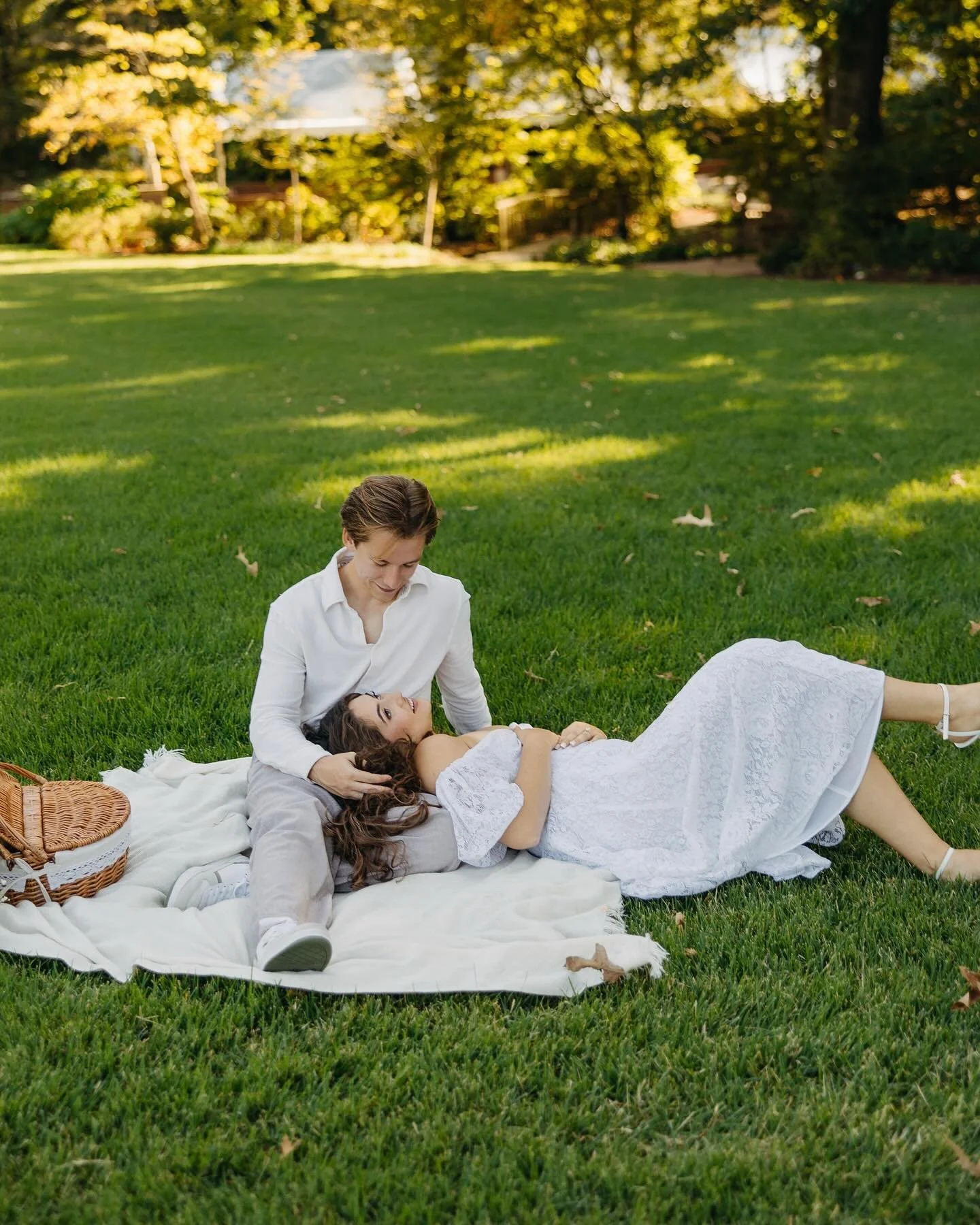Hailey &amp; Joshua came to me with a vision &mdash; soft, romantic, and a little bit timeless. The Dixon felt like the perfect place for that Pride &amp; Prejudice whimsy &mdash; strolling through the gardens, laughing in the sunlight, and letting t
