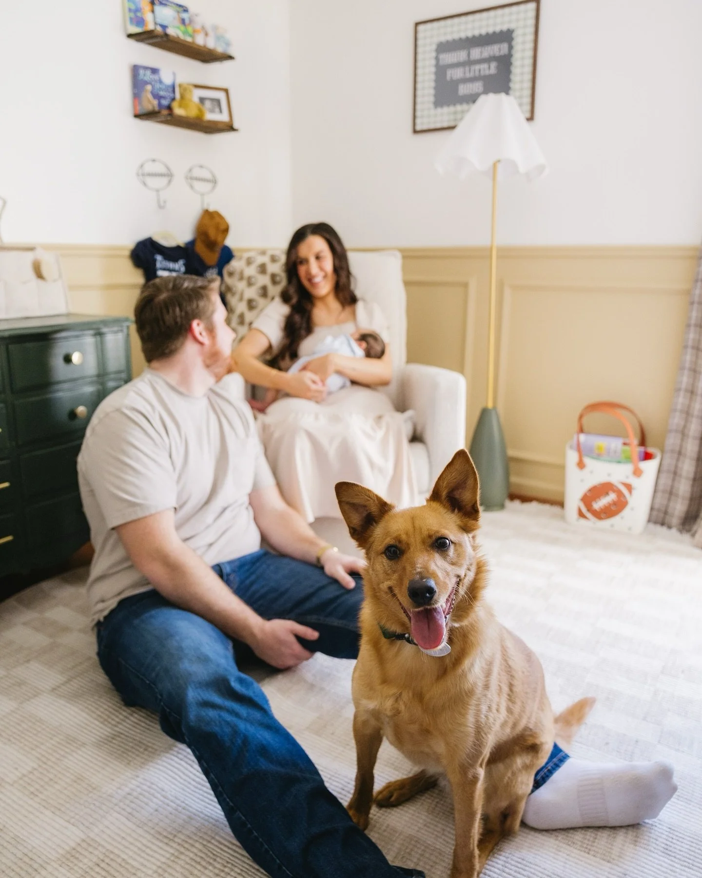 From their wedding day to their very first family photos &mdash; what a full circle moment. Watching Allison and Russell step into this new season as mom and dad feels so incredibly special. The love that once filled their wedding day now fills their