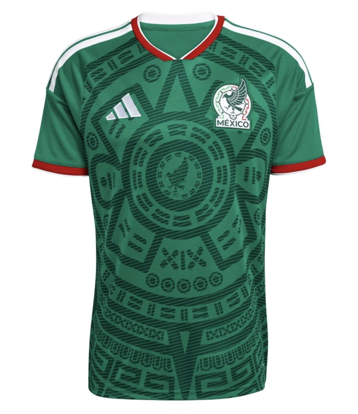 Mexico National Team Home Jersey with World Cup 2026 Patches