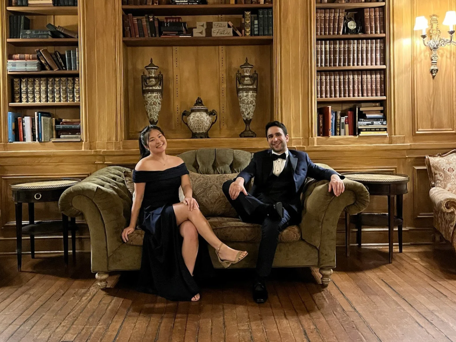 Moonlighting as secret agents (just kidding this was a wedding!)